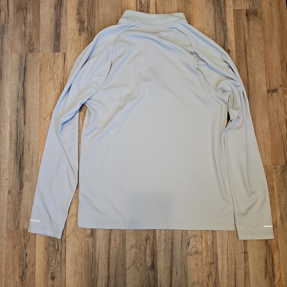 Trimark Eco Knit Quarter Zip Silver Heather Shirt Size Medium NWT - Picture 8 of 8